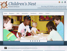 Tablet Screenshot of childrensnest.com